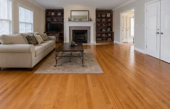 Fully restored living room after water damage restoration in Northern Kentucky